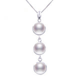 Real Natural Freshwater pearl Necklaces & Pendant with 925 sterling silver chain Multicolor pearls necklace for women