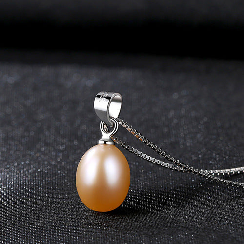 S925 Whole Body Silver Necklace Necklace Sticky Sticky Natural 4A Freshwater Pearl Necklace Female