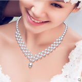 New arrival real white natural freshwater pearl necklace for women / 925 Sterling silver clasp jewelry