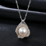 Charm Shell Design Pearl Jewelry Pearl Necklace Pendant 925 Sterling SilverJewelry Fashion Necklaces for Women 2017