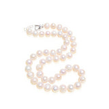 Natural freshwater pearl Necklace 8-9mm Near round pearl jewelry for women gift