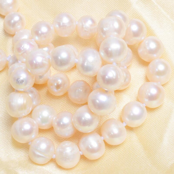 Natural freshwater pearl Necklace 8-9mm Near round pearl jewelry for women gift