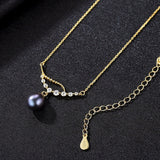 High Quality 925 sterling silver pendant necklace for women AAAA top quality Natural pearl jewelry With Classic Chain