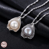 Charm Shell Design Pearl Jewelry Pearl Necklace Pendant 925 Sterling SilverJewelry Fashion Necklaces for Women 2017