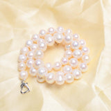 Natural freshwater pearl Necklace 8-9mm Near round pearl jewelry for women gift