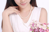 Natural freshwater pearl Necklace 8-9mm Near round pearl jewelry for women gift