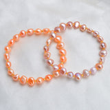 Real Natural Freshwater Baroque Pearl Bracelets & Bangles For Women Crystal Beads Jewelry Gift