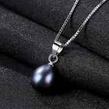 S925 Whole Body Silver Necklace Necklace Sticky Sticky Natural 4A Freshwater Pearl Necklace Female