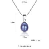 S925 Whole Body Silver Necklace Necklace Sticky Sticky Natural 4A Freshwater Pearl Necklace Female